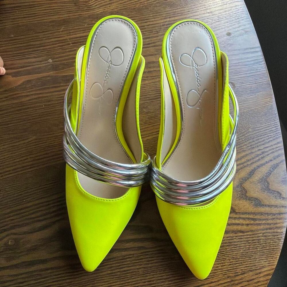 Jessica-simpson Women's Yellow and Green Mules